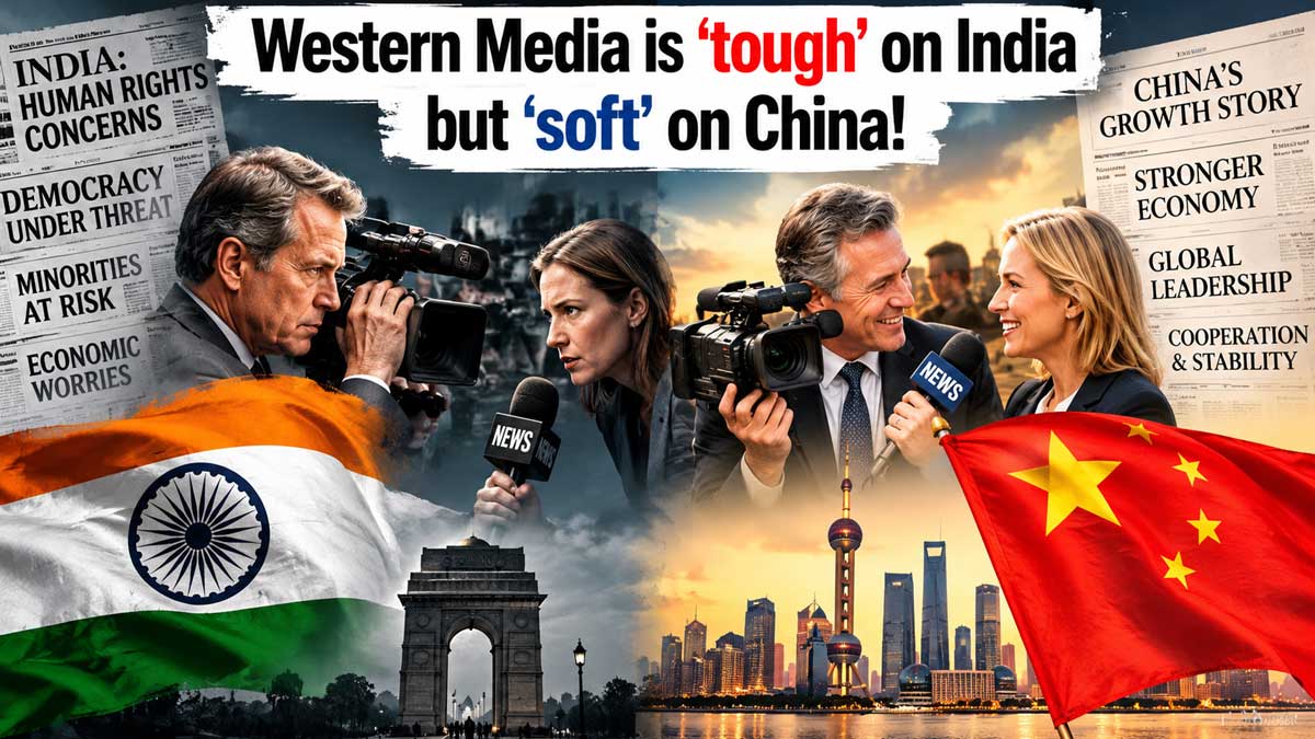 Western Media is ‘tough’ on India but ‘soft’ on China!